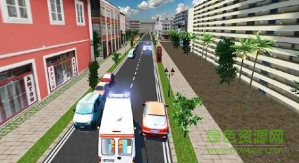 3d救護(hù)車模擬游戲(City Ambulance Rescue Duty) v1.3 安卓漢化版 0
