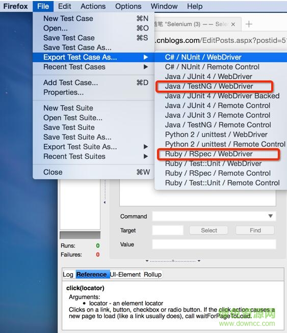 selenium ide2.9