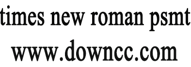 times new roman psmt字體
