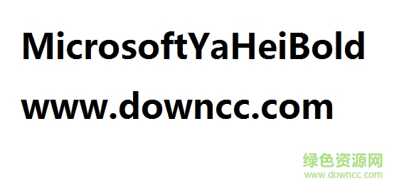MicrosoftYaHeiBold字體