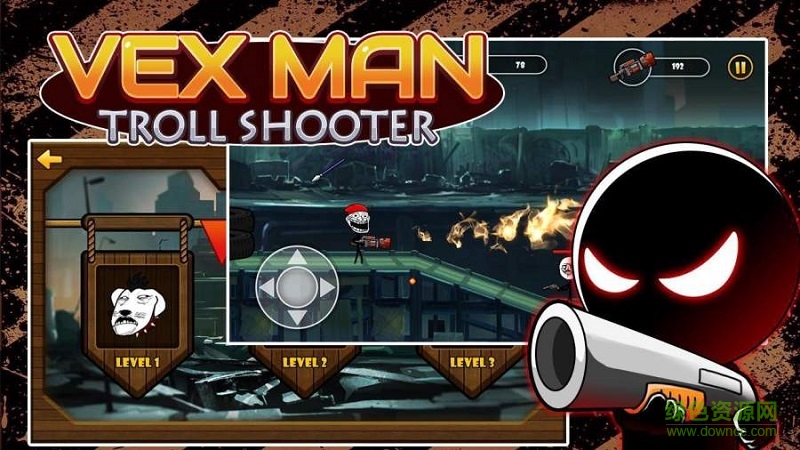 巨魔射手火柴人跑酷射擊2(Vex Fire 2) v1.0 安卓版 0