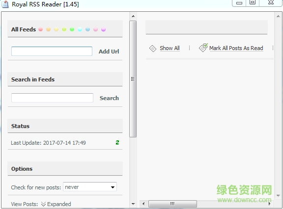 Royal RSS Reader(電子閱覽器) v1.45 英文免安裝版 0
