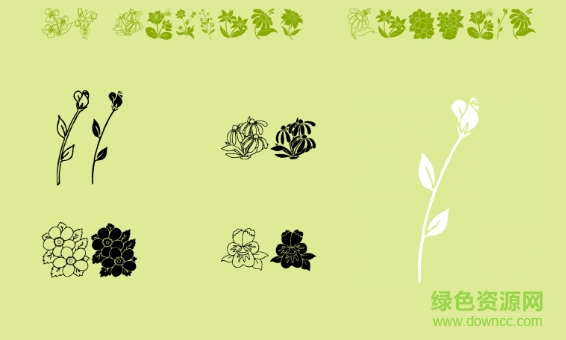flowers.ttf字體
