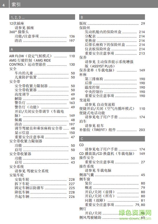 奔馳glc使用說(shuō)明書 電子版 1