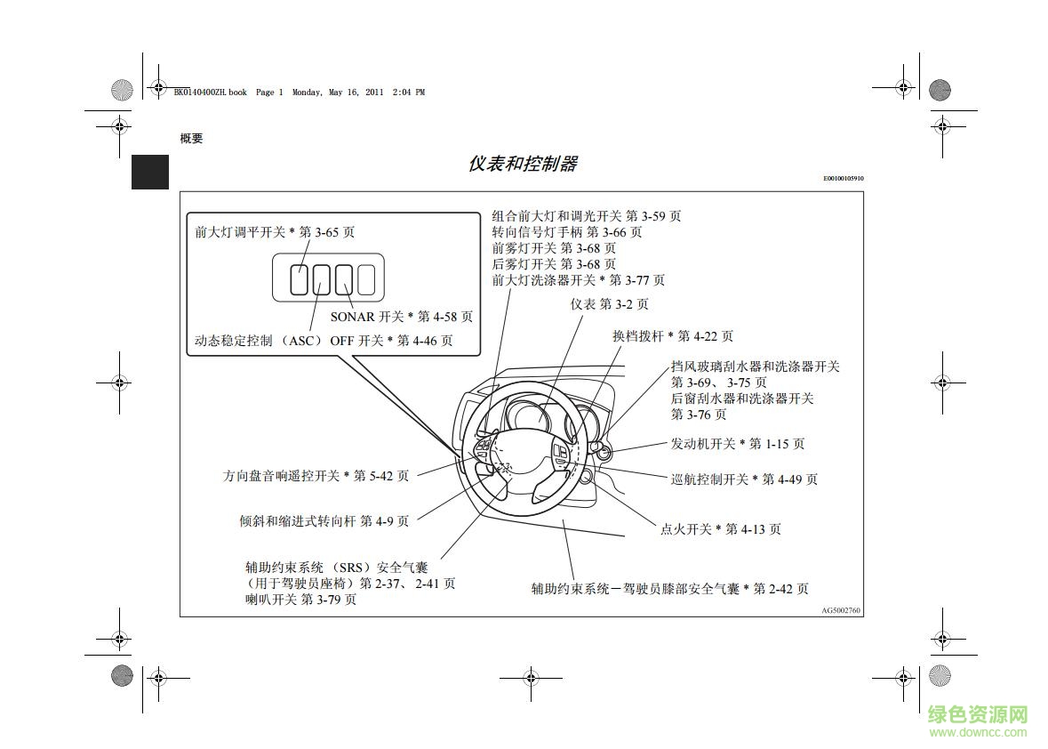 三菱勁炫使用說明書 電子版 1