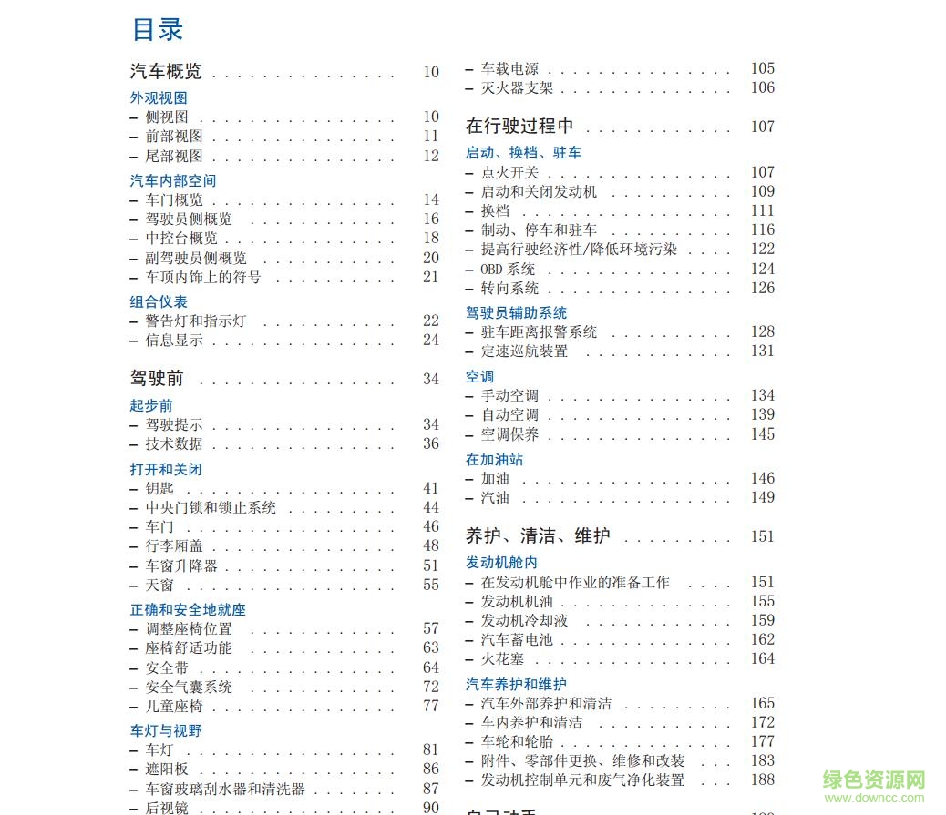 2017新桑塔納說明書 電子版 0