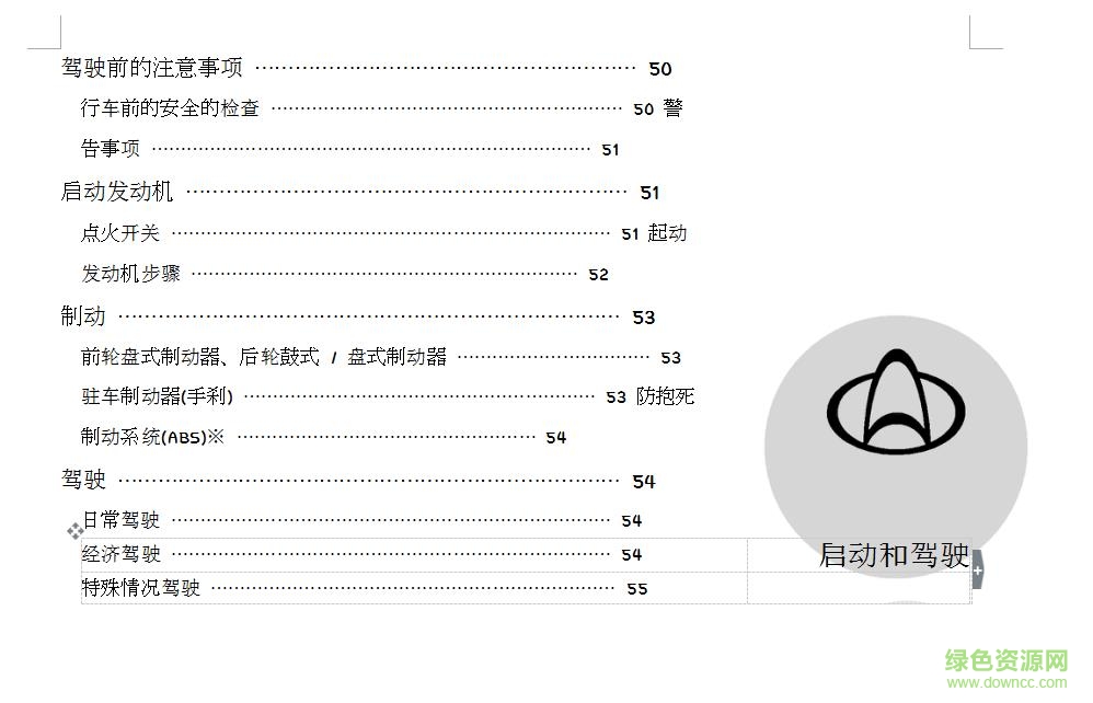 長安歐力威使用說明書 電子版 2