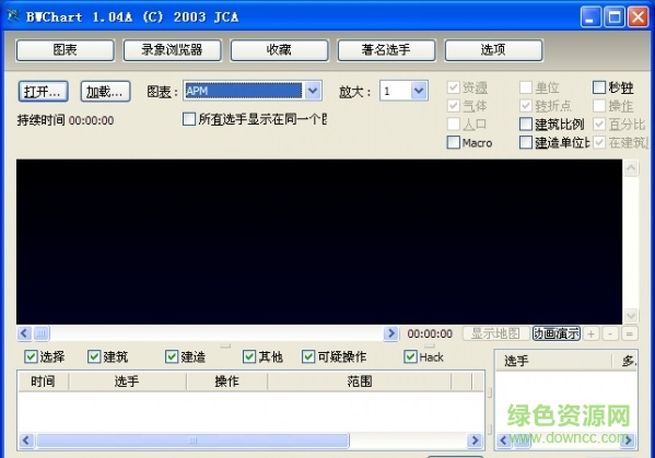 星際爭(zhēng)霸apm測(cè)試器(bwchart) 1.04b中文版 0