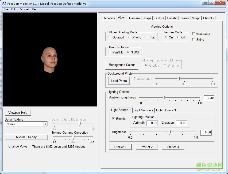 3d人像生成器漢化版(facegen modeller) v3.6 綠色中文 0