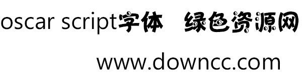 oscar script字體