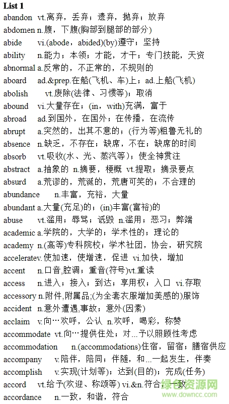 考研英語詞匯詞根+聯(lián)想記憶法（亂序版）