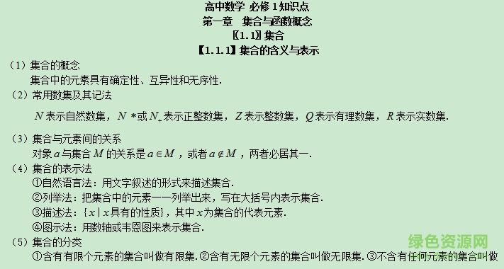 高中數(shù)學(xué)知識點總結(jié)大全