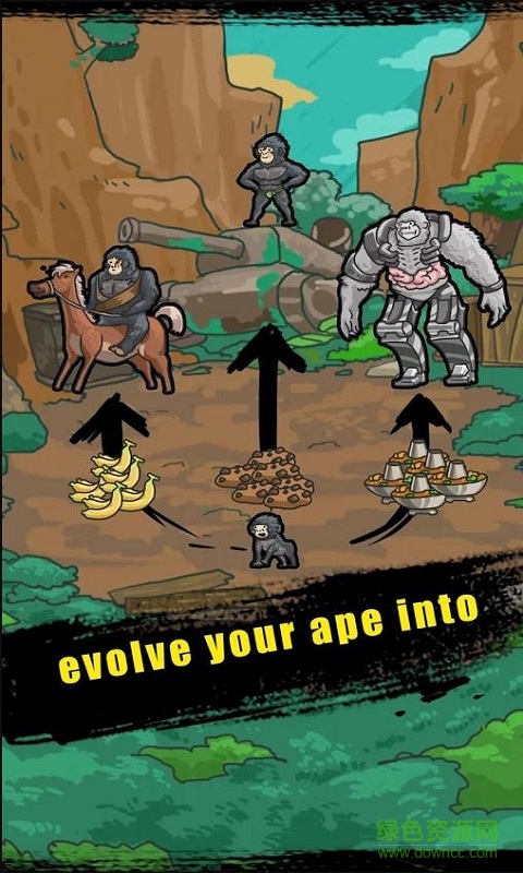 猿人之進(jìn)化世界中文(Apes Evolution World) v2.0.5 安卓無(wú)限金幣鉆石版 1