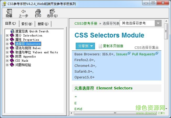 css3中文參考手冊最新版 v4.2.4 免費(fèi)離線版 0
