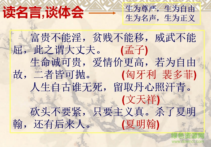 魚我所欲也ppt免費(fèi) 附原文及翻譯 0
