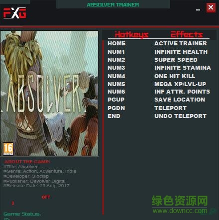 赦免者七項(xiàng)修改器 v1.0 免費(fèi)版 0