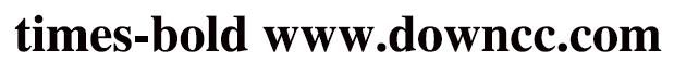 times-bold字體
