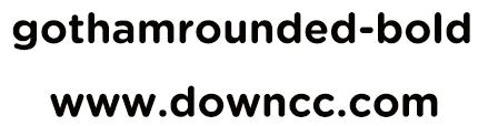 gothamrounded-bold字體