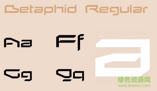 betaphid字體