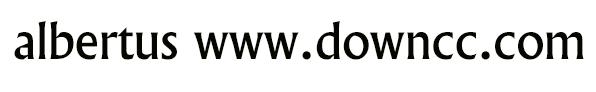 albertus字體全套
