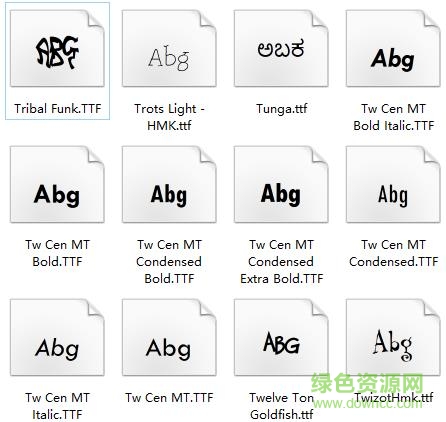 tw cen mt字體