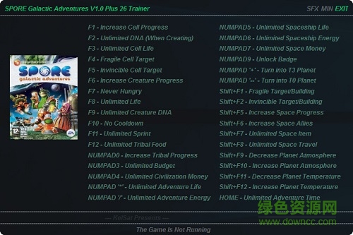 孢子銀河大冒險修改器 全版本通用版 0