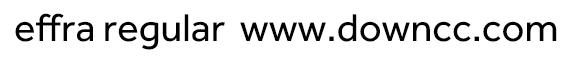 effra regular字體