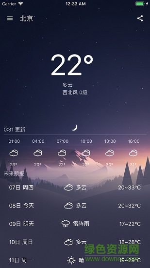 時(shí)時(shí)天氣精準(zhǔn)預(yù)測(cè)app下載