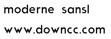 moderne sansl字體