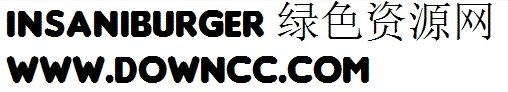 insaniburger字體ttf