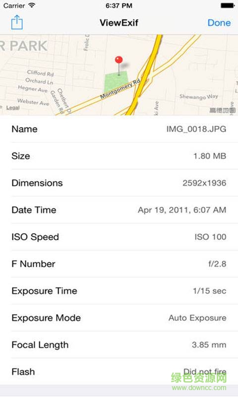 ViewExif app
