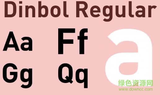 dinbol字體  0