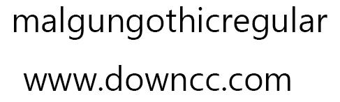 malgun gothic regular普通體