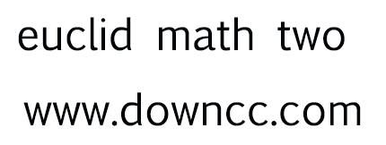euclid math two字體