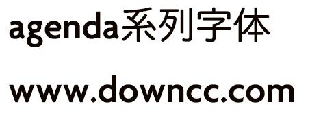 agenda bold字體