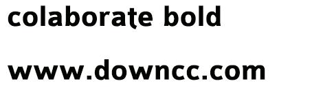 colaborate bold字體