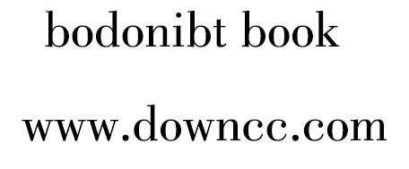 bodonibt字體