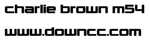 charlie brown m54字體