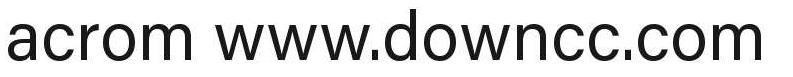 acrom font字體