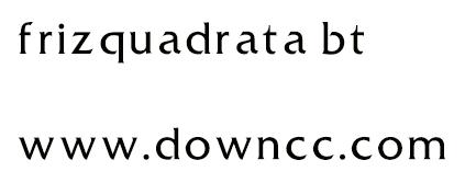 frizquadrata字體