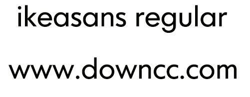 ikea sans-常規(guī)字體