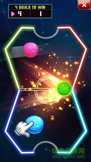 指尖閃爍空氣曲棍球手游(Finger Flicker Air Hockey) v1.1.0 安卓版 0