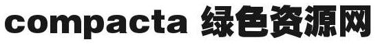 compacta系列字體
