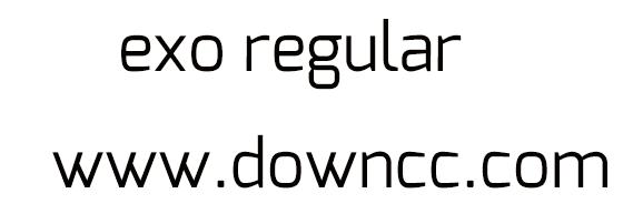 exoregular字體