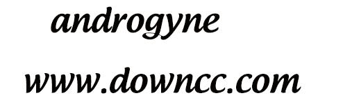 androgynemedium字體