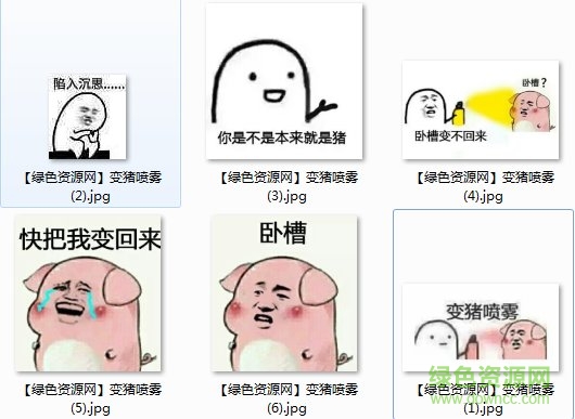 變豬噴霧表情包全套0