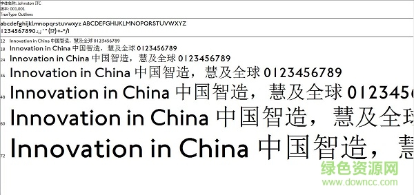 johnston sans 字體  0