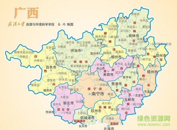 廣西地圖全圖高清版大圖