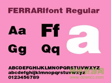 Ferrarifont英文字體