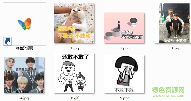 感不感動(dòng)不敢動(dòng)表情包